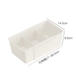 整体橱柜杂物收纳盒零食盒可伸缩置物分格盒子抽屉式拉篮厨房整理