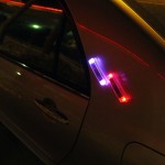 南美热销摩托车通用后尾灯USB充电式爆闪警示灯自行车夜骑警示灯