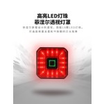 自行车智能刹车感应骑行尾灯 USB充电山地车LED高亮警示夜骑尾灯