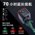 跨境自行车智能刹车感应尾灯电量提示山地公路车灯骑行装备夜骑灯