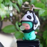 摩托车装饰品车载配件小猫公仔竹蜻蜓头盔电瓶电动车自行车