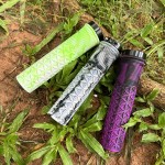 通用山地车把套混色橡胶防滑减震平衡车折叠车骑行自行车握把配件