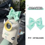 摩托车电瓶车后座汽车装饰晴天露娜车电动车摆件后座尾贴蝴蝶结