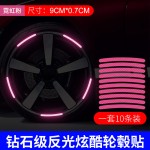 汽车轮毂反光贴轮胎防撞胶条个性创意摩托电动车贴纸装饰用品大全