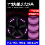 汽车轮毂反光贴轮胎防撞胶条个性创意摩托电动车贴纸装饰用品大全