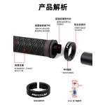 自行车把套 山地车休闲铝合金单边锁死凹凸纹理防滑减震骑行把套