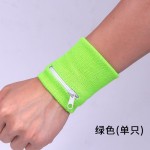 正品涤棉拉链护腕放锁匙零钱 吸汗擦汗护腕篮球跑步健身运动护腕