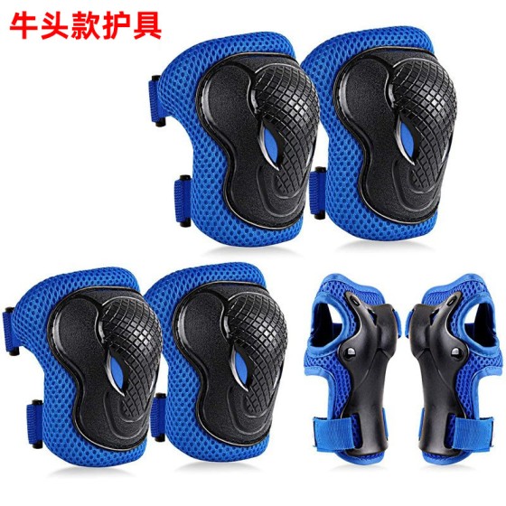 牛头款护具儿童平衡自行车组合运动护具套装滑雪溜冰护膝护肘护腕