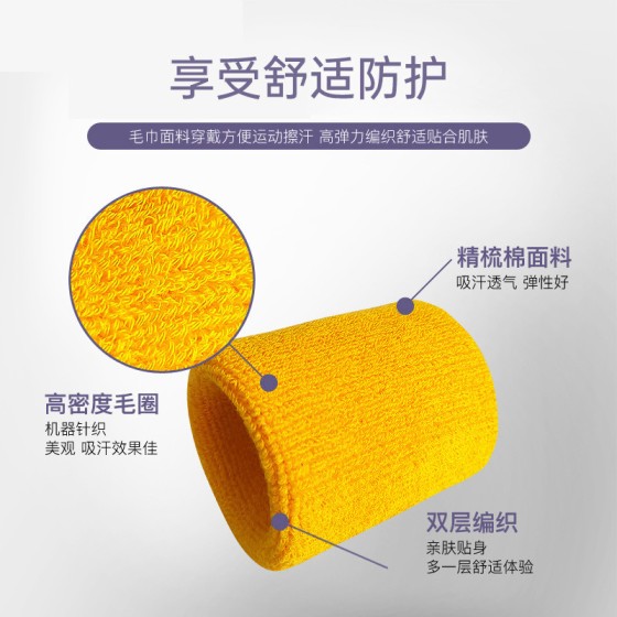 运动护腕健身手腕带跑步护手腕毛巾吸汗助力带篮球护腕带腕套批发