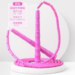 儿童小学生光面硬竹节绳成人初学者健身训练花样跳绳不打结不缠绕