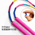 中小学生专业花样训练交互绳 3.6米/4.2米/5米/7米多人长竹节跳绳