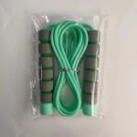 小学生中考训练防滑泡棉小手柄不绕绳不打结调节儿童专用跳绳批发