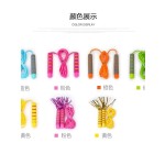 小学生中考训练防滑泡棉小手柄不绕绳不打结调节儿童专用跳绳批发