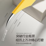 不锈钢精密超细黄色海豚夹去粉刺黑头开花夹子手账用具美睫师镊子