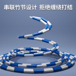 批发儿童光面硬珠竹节跳绳幼儿园小学生初学专用绳长可调节花样绳