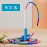 包硅胶手柄花样竹节跳绳成人儿童中小学生训练比赛健身可调节跳绳