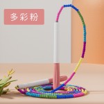 包硅胶手柄花样竹节跳绳成人儿童中小学生训练比赛健身可调节跳绳
