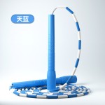 光面硬竹节跳绳学生竞技珠节绳学生比赛成年健身锻炼不绕绳可调节