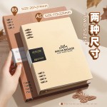 B5活页本不硌手可拆卸环扣线圈笔记本高颜值简约活页夹日记本a5