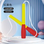 白胶绳中小学生体育比赛专用绳花式跳绳成人健身运动硅胶手柄跳绳