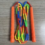 厂家批发儿童健身运动花样跳绳幼儿园比赛软珠竹节跳绳小学生专用