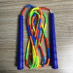 厂家批发儿童健身运动花样跳绳幼儿园比赛软珠竹节跳绳小学生专用