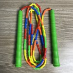 厂家批发儿童健身运动花样跳绳幼儿园比赛软珠竹节跳绳小学生专用