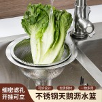 跨境优选厨房水槽专用不锈钢挂式天鹅沥水篮干湿分离垃圾过滤网篮