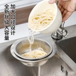 跨境优选厨房水槽专用不锈钢挂式天鹅沥水篮干湿分离垃圾过滤网篮