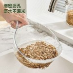 小米筛厨房淘米神器多功能洗米筛淘米盆过滤自带手柄洗菜盆沥水篮