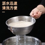 304不锈钢淘小米神器洗米筛淘米盆细孔过滤勺厨房家用洗菜沥水篮