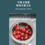 天鹅沥水篮厨房水槽专用不锈钢挂式架干湿分离挂钩垃圾洗菜过滤篮