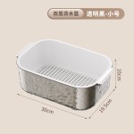 沥水篮双层家用厨房新款洗菜盆客厅高颜值水果盘加厚淘米菜篮子