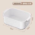 沥水篮双层家用厨房新款洗菜盆客厅高颜值水果盘加厚淘米菜篮子