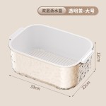 沥水篮双层家用厨房新款洗菜盆客厅高颜值水果盘加厚淘米菜篮子