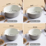 双层炫彩沥水篮家用厨房带提手水果蔬菜沥水筛收纳篮洗米筛批发