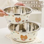 婴儿宝宝洗奶瓶专用盆316不锈钢家用厨房和面洗菜盆烫洗带盖沥水