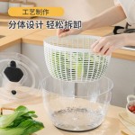 手动蔬菜脱水器多功能家用水果沙拉沥水篮专用蔬菜甩干器脱水器