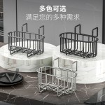不锈钢沥水篮水槽内悬挂式网篮海绵收纳架灰色洗碗布沥水抹布架子