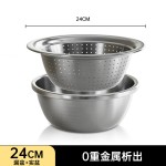 加厚食品级304不锈钢沥水篮厨房洗菜盆沥水盘家用淘米漏盆批发