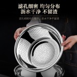 304不锈钢盆洗菜盆沥水篮漏盆厨房家用淘米沥水篮子水盆厂家批发
