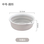 双层多功能沥水篮水洗沥水框水果篮客厅家用塑料圆形洗菜沥水篮
