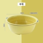 双层洗菜盆沥水篮厨房特大号圆形洗菜篮家用水果盆菜篮子洗菜筐