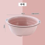双层洗菜盆沥水篮厨房特大号圆形洗菜篮家用水果盆菜篮子洗菜筐