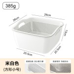 双层沥水篮洗菜盆多功能家用客厅新款长方形水果盘厨房淘洗菜篮子