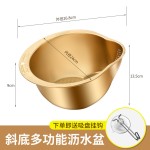 304不锈钢切菜神器刨丝切片土豆擦丝器洗菜盆淘米篮沥水篮多功能