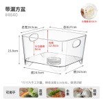 日式水槽厨房洗菜盆淘菜篮沥水篮家用洗水果蔬菜篮子收纳筐置物筐