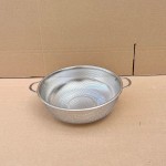 不锈钢密孔双耳多用篮洗菜篮洗米盆无磁米筛单环带脚沥水篮