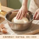 食品级加厚304不锈钢盆家用和面滤水淘米盆厨房专用洗菜盆沥水篮