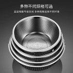 不锈钢米筛盆洗菜盆沥水篮漏盆厨房家用滤水篮淘米盆和面篮子跨境